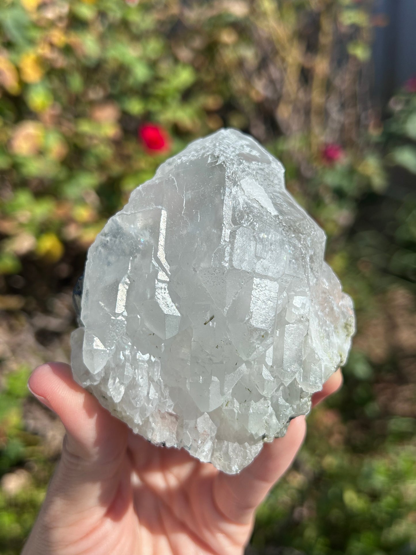 Epidote on Quartz