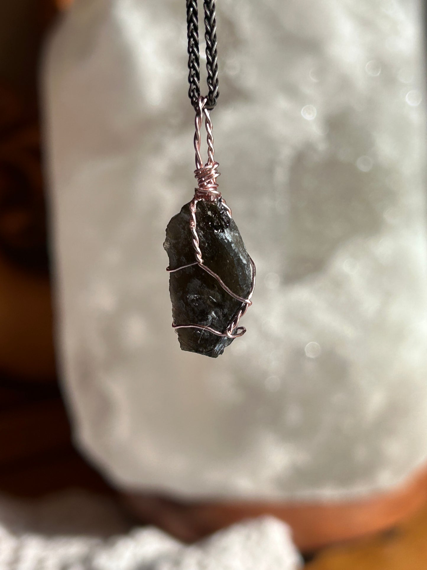 Moldavite pendant