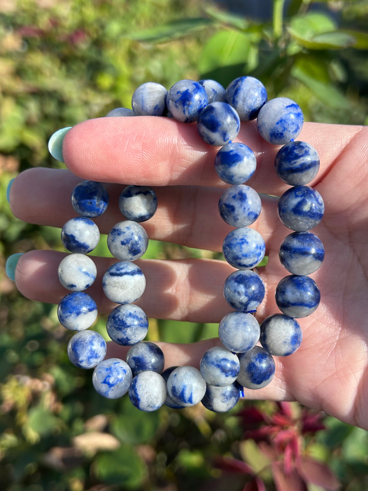 Dumortierite bracelets