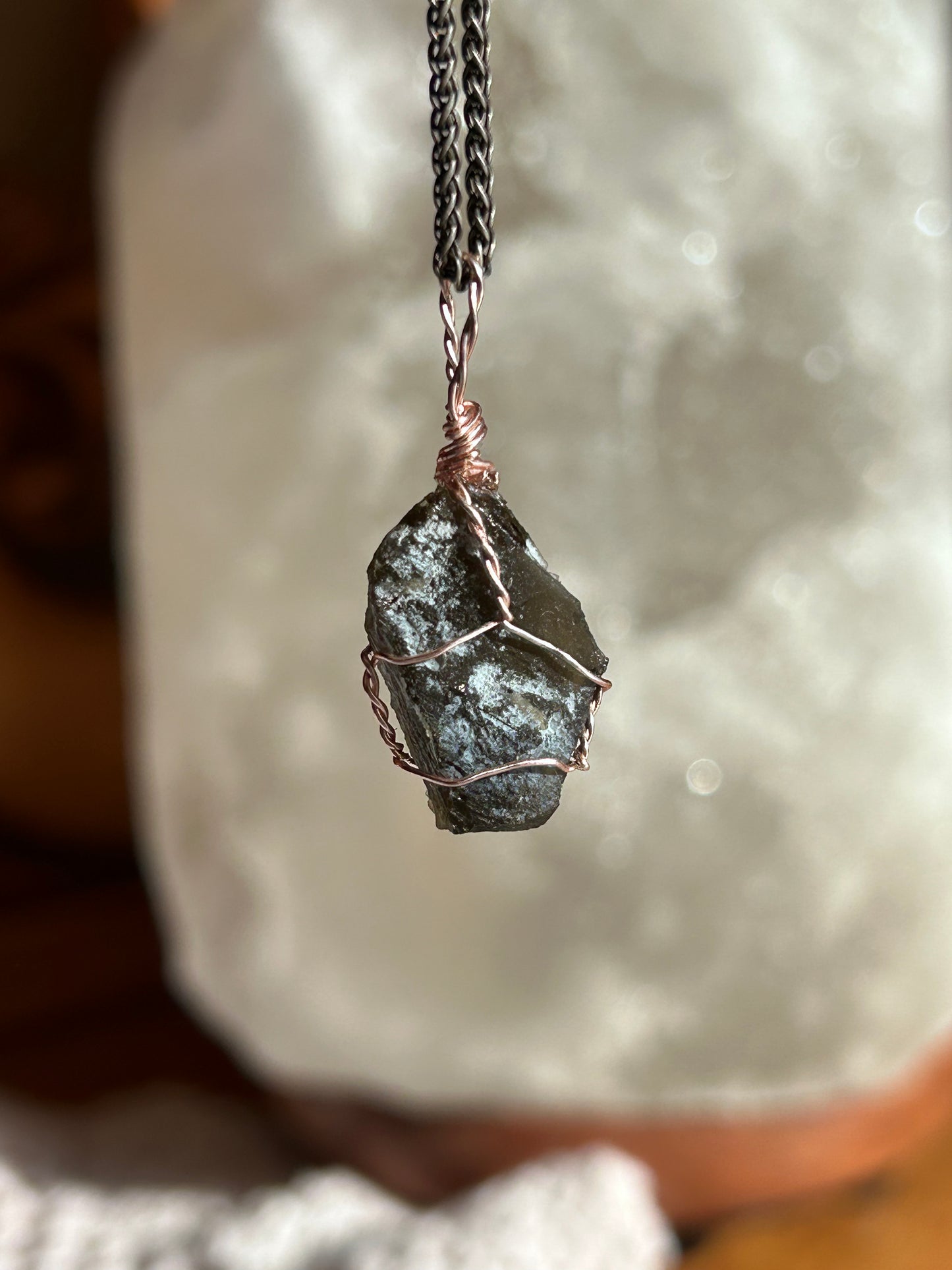 Moldavite pendant