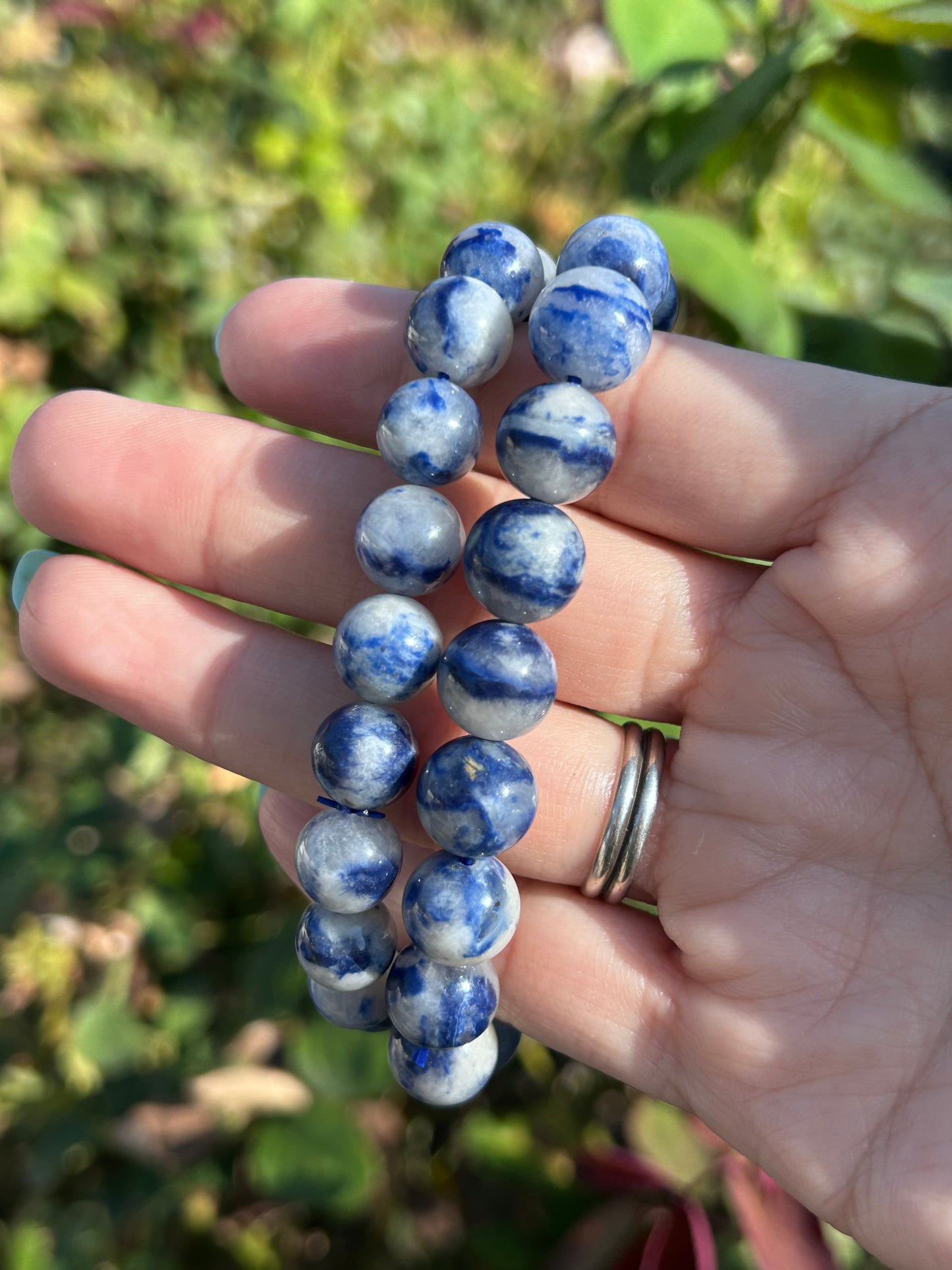 Dumortierite bracelets