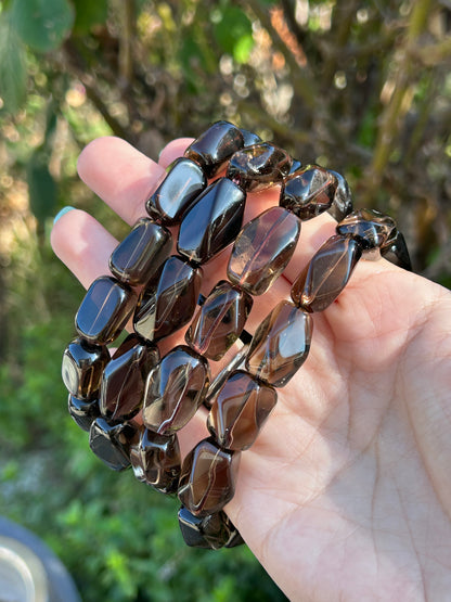 20mm bead Smoky Quartz bracelets