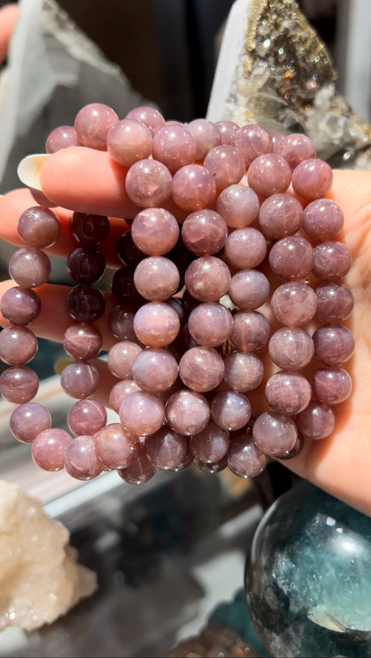 Star Lavender Rose Quartz bracelet