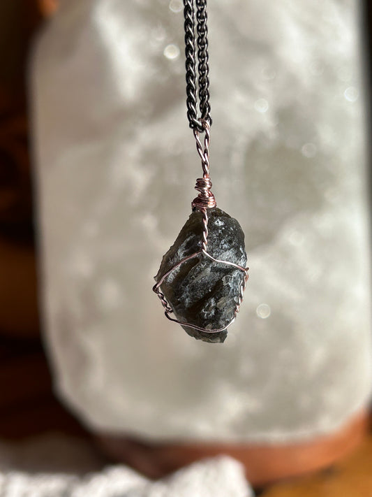 Moldavite pendant