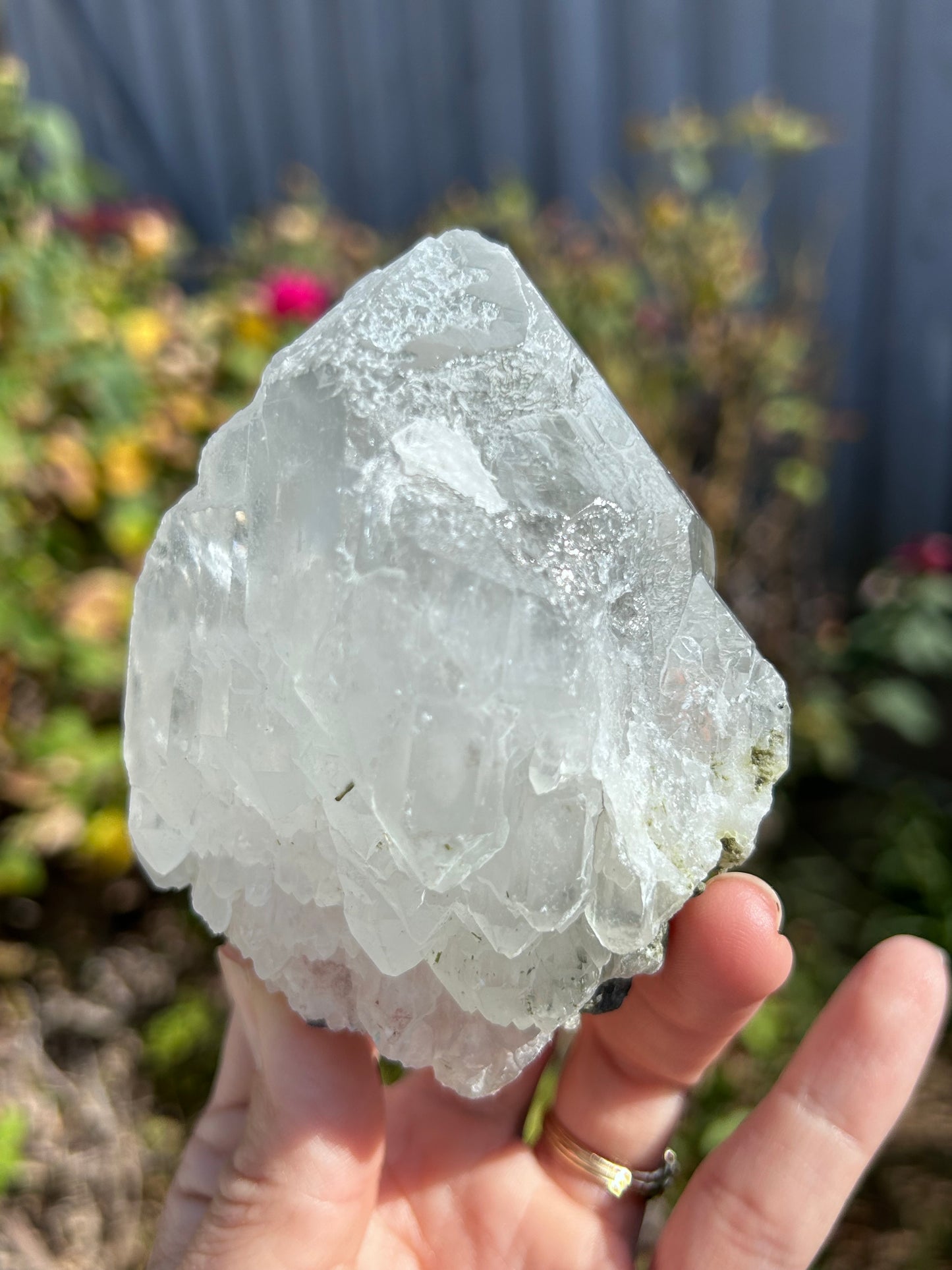 Epidote on Quartz