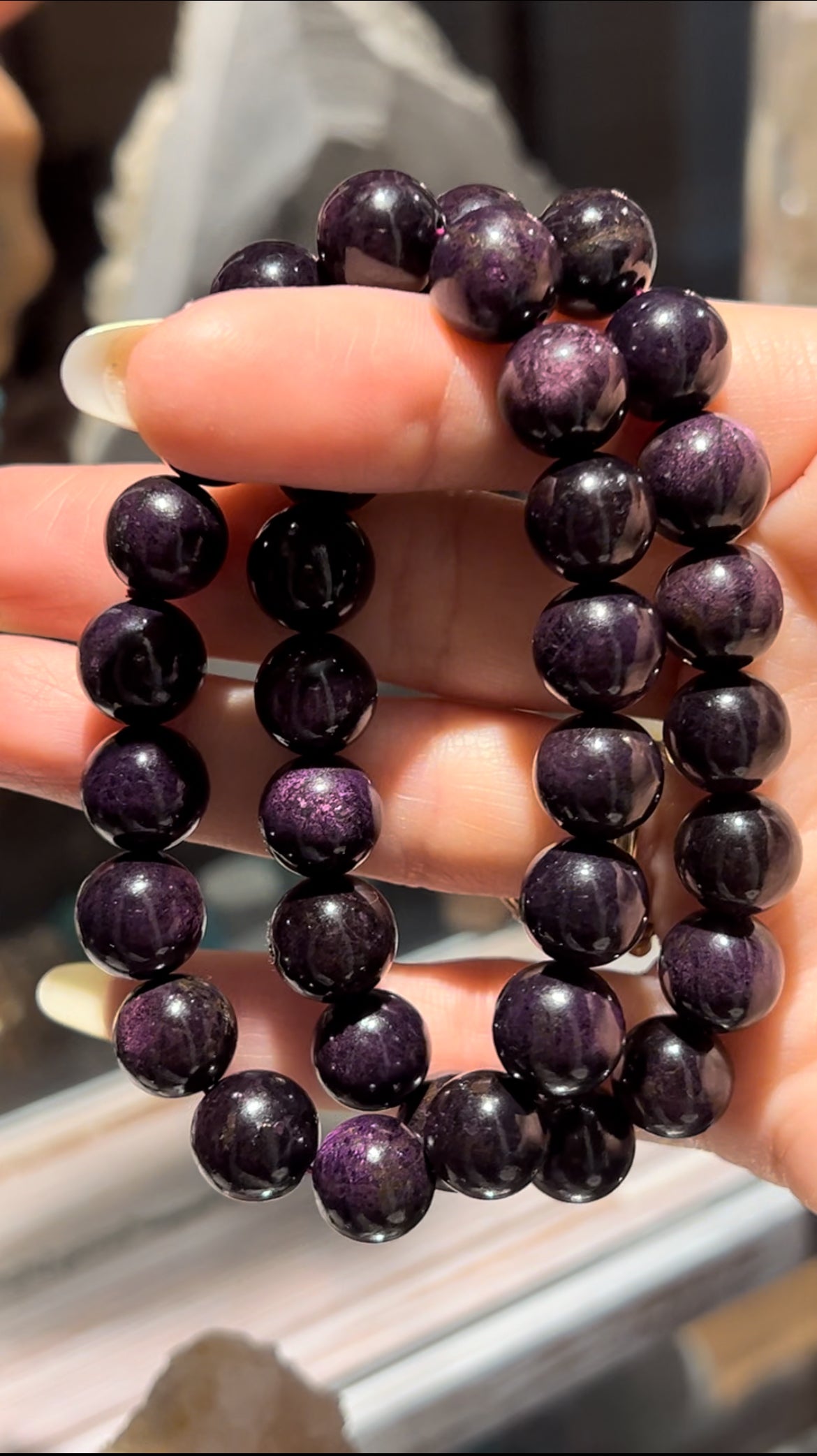 11mm bead Purpurite bracelet