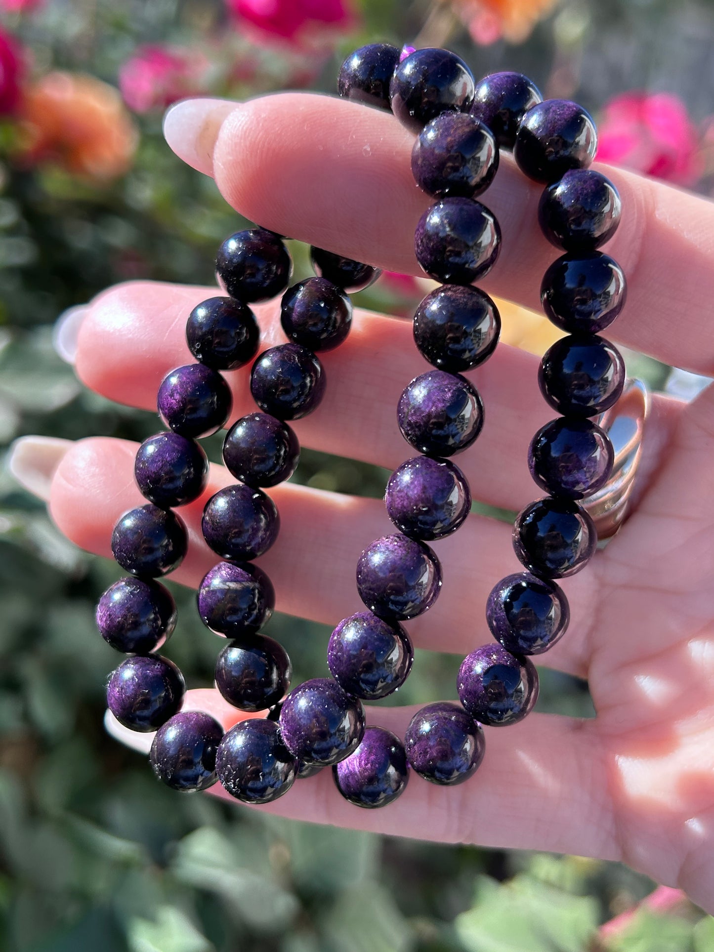 8mm bead Purpurite bracelet