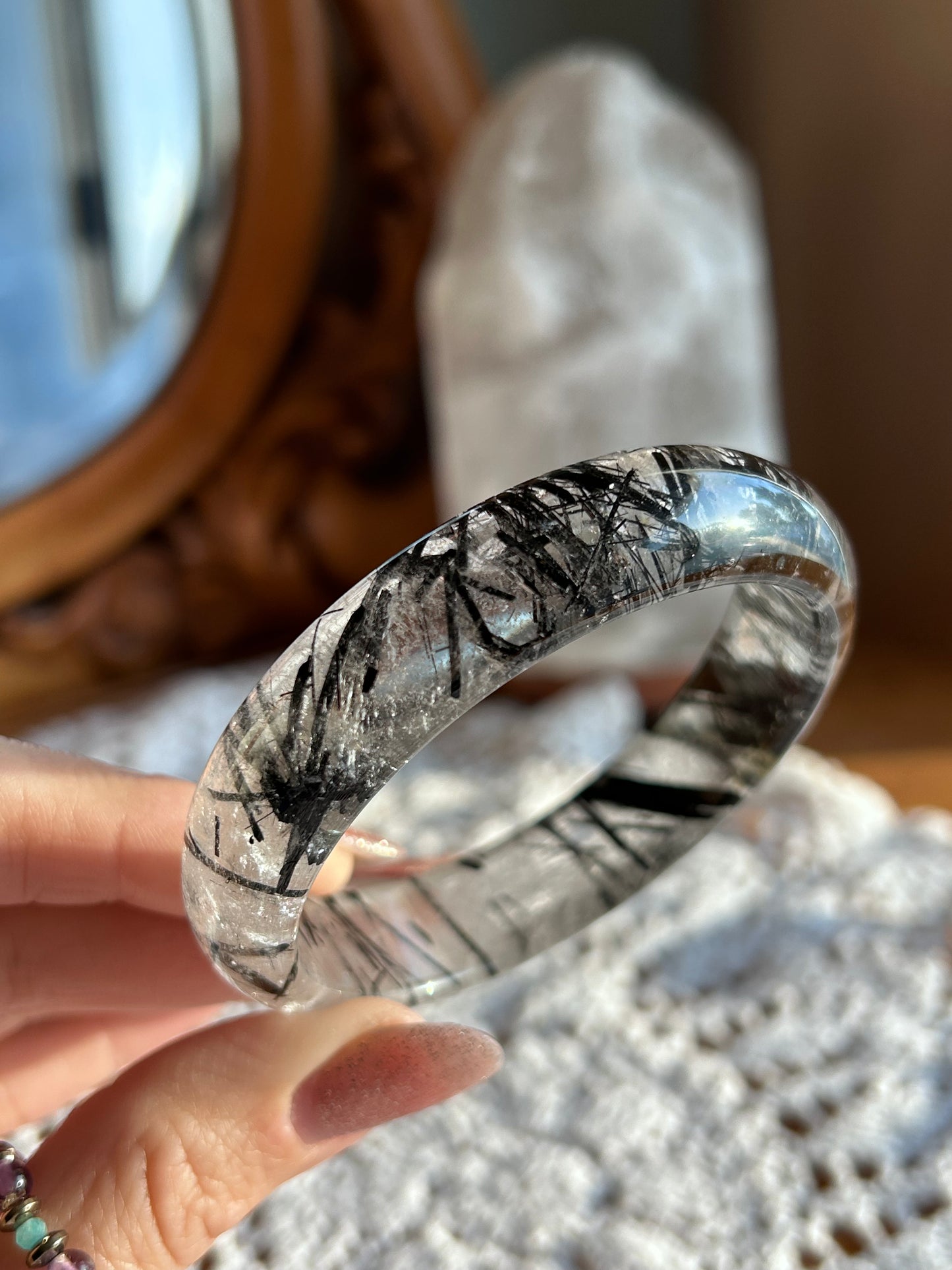 Rutilated Quartz bangle