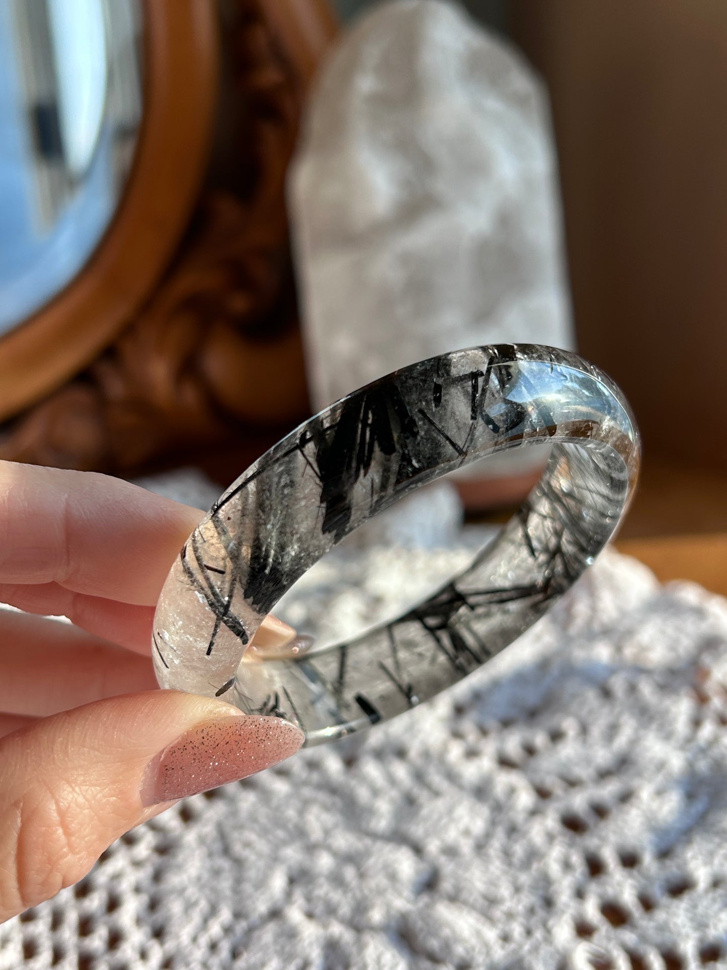 Rutilated Quartz bangle