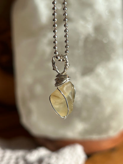 Libyan Desert Glass pendant