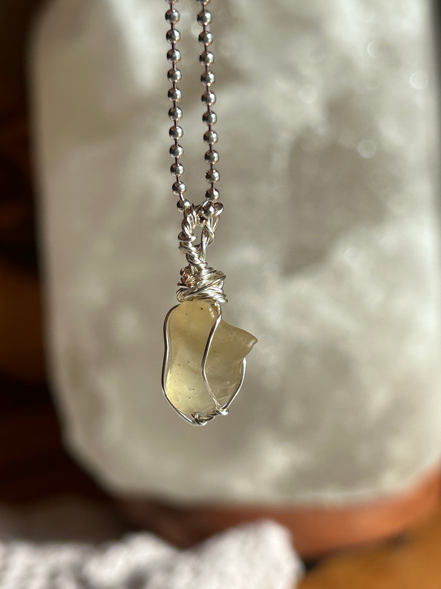 Libyan Desert Glass pendant