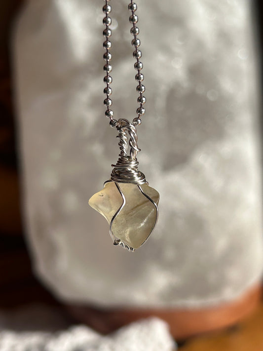 Libyan Desert Glass pendant