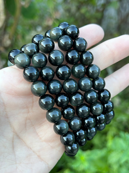 10mm bead Rainbow Obsidian bracelets