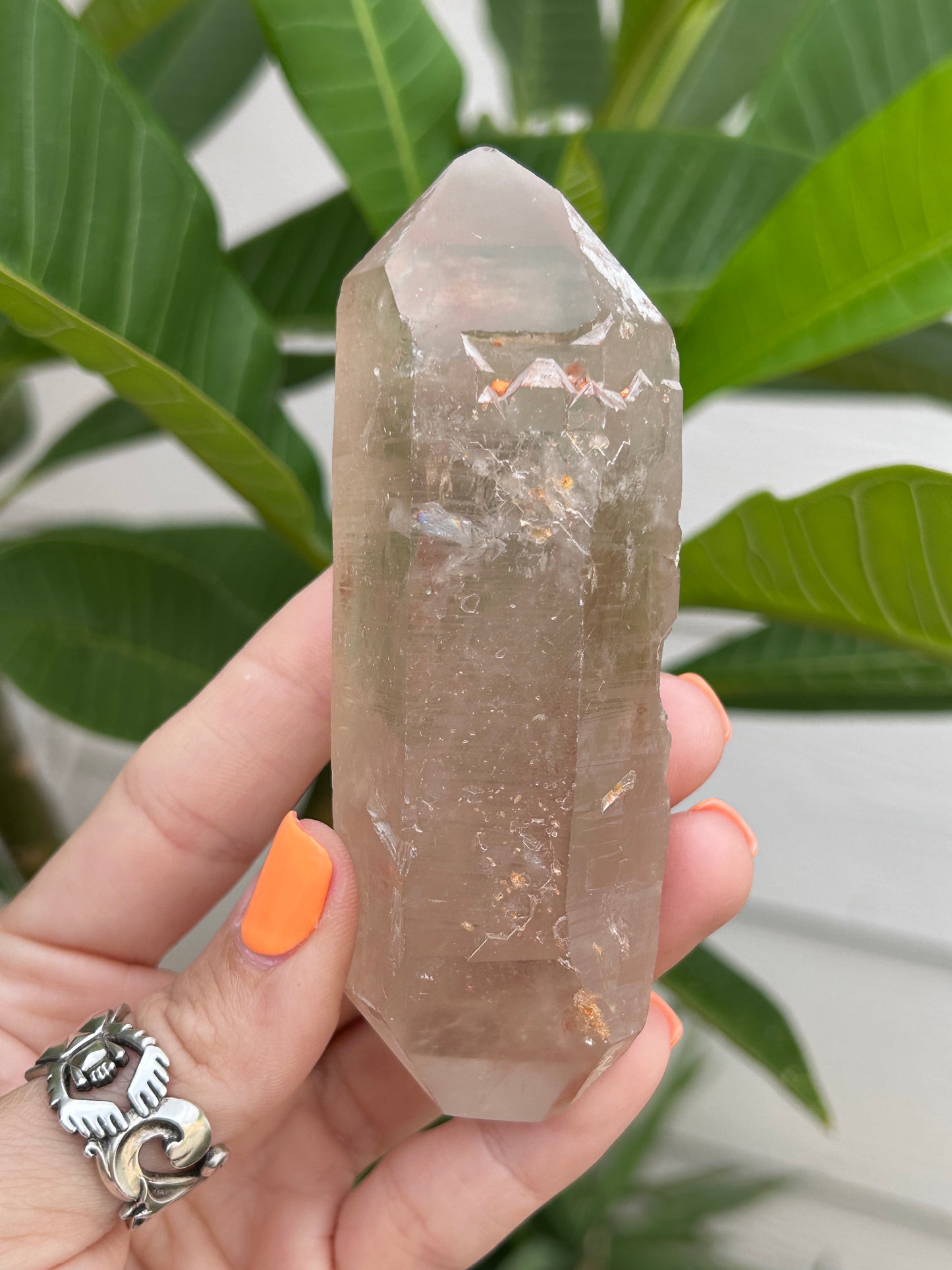 Double terminated Smoky Lemurian from Minas Gerais