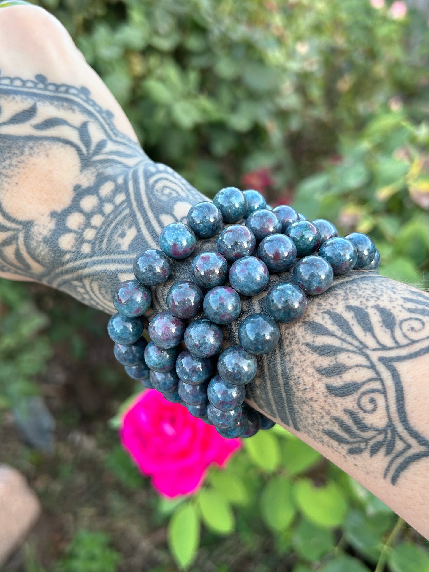 10mm Ruby Kyanite bracelets