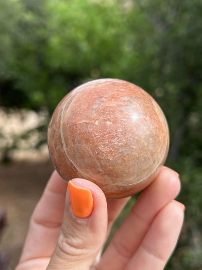 Peach Moonstone sphere