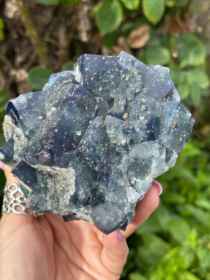 Nigerian Fluorite with Pyrite