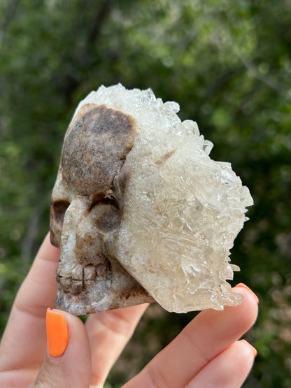 Clear Quartz cluster Skull