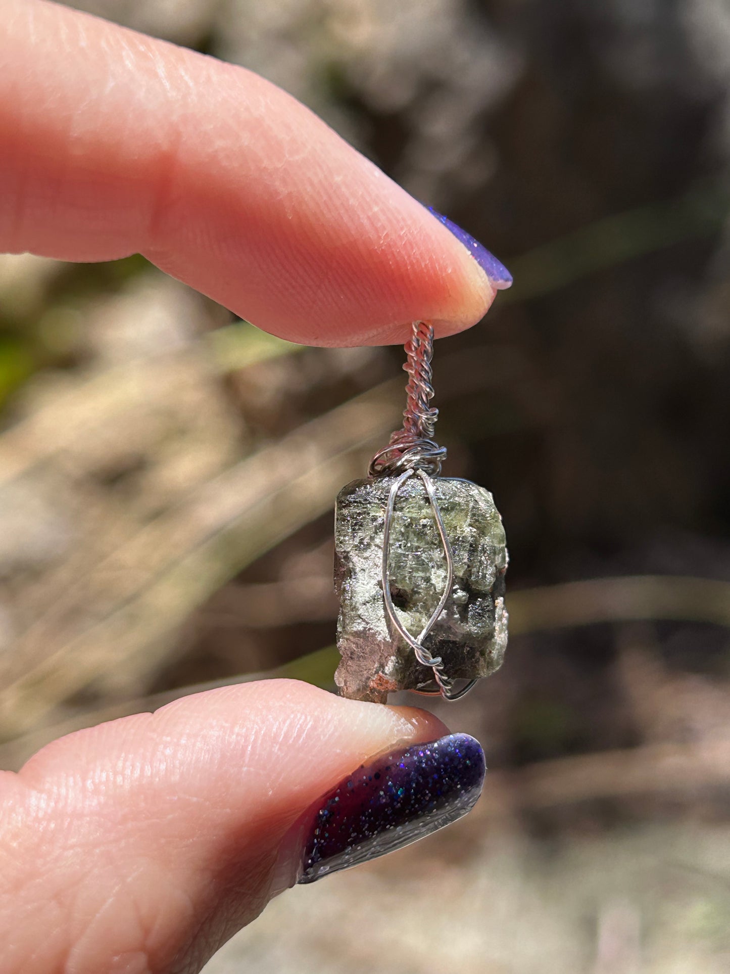 Green Apatite from Medina, Brazil