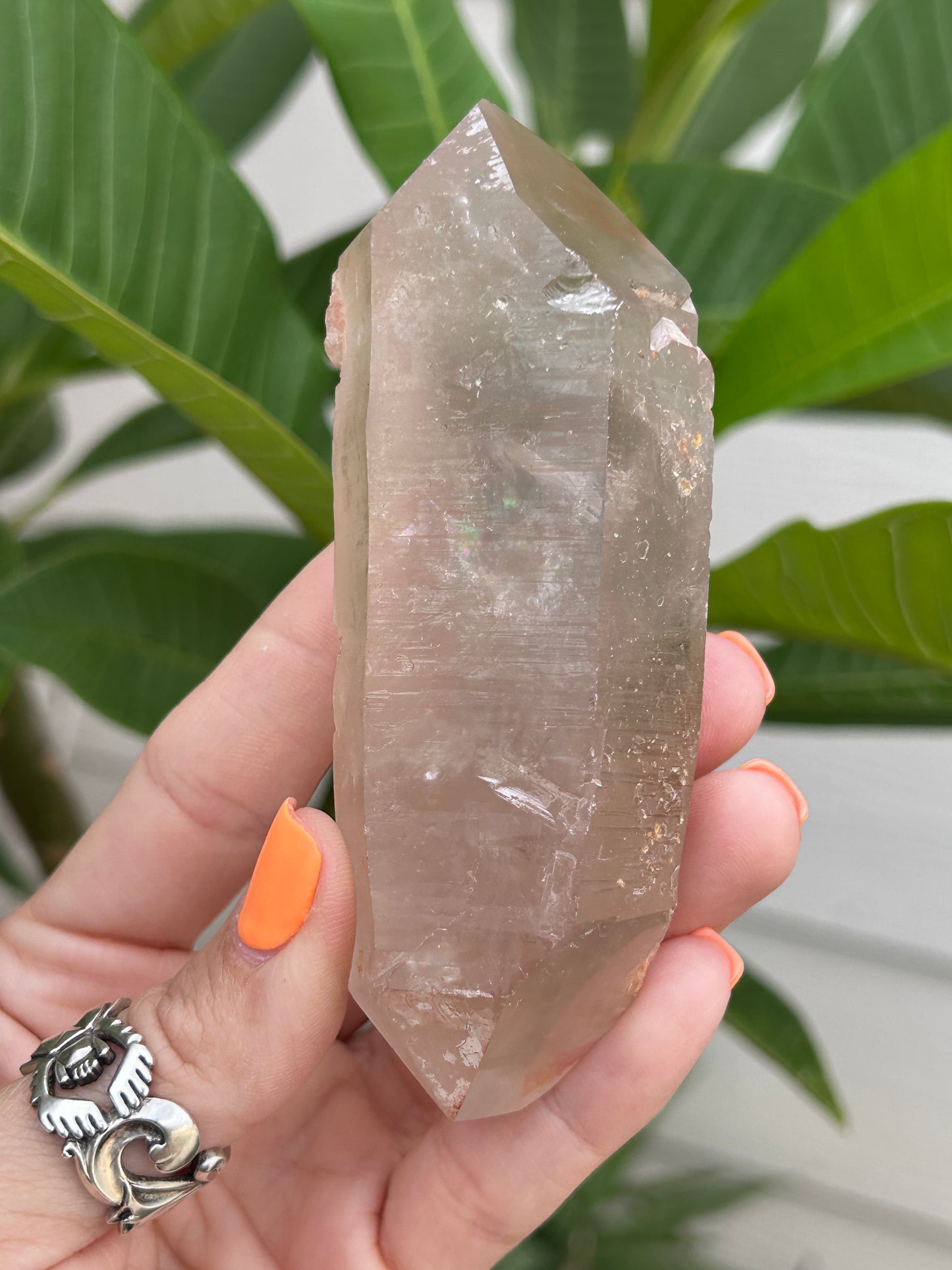 Double terminated Smoky Lemurian from Minas Gerais