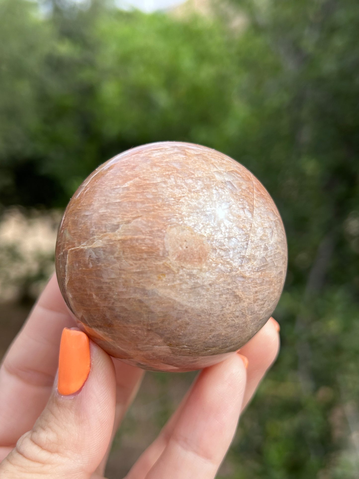 Peach Moonstone sphere