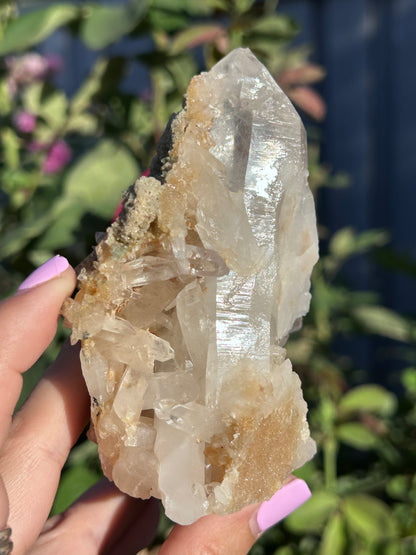 Golden Nirvana Himalayan Quartz cluster