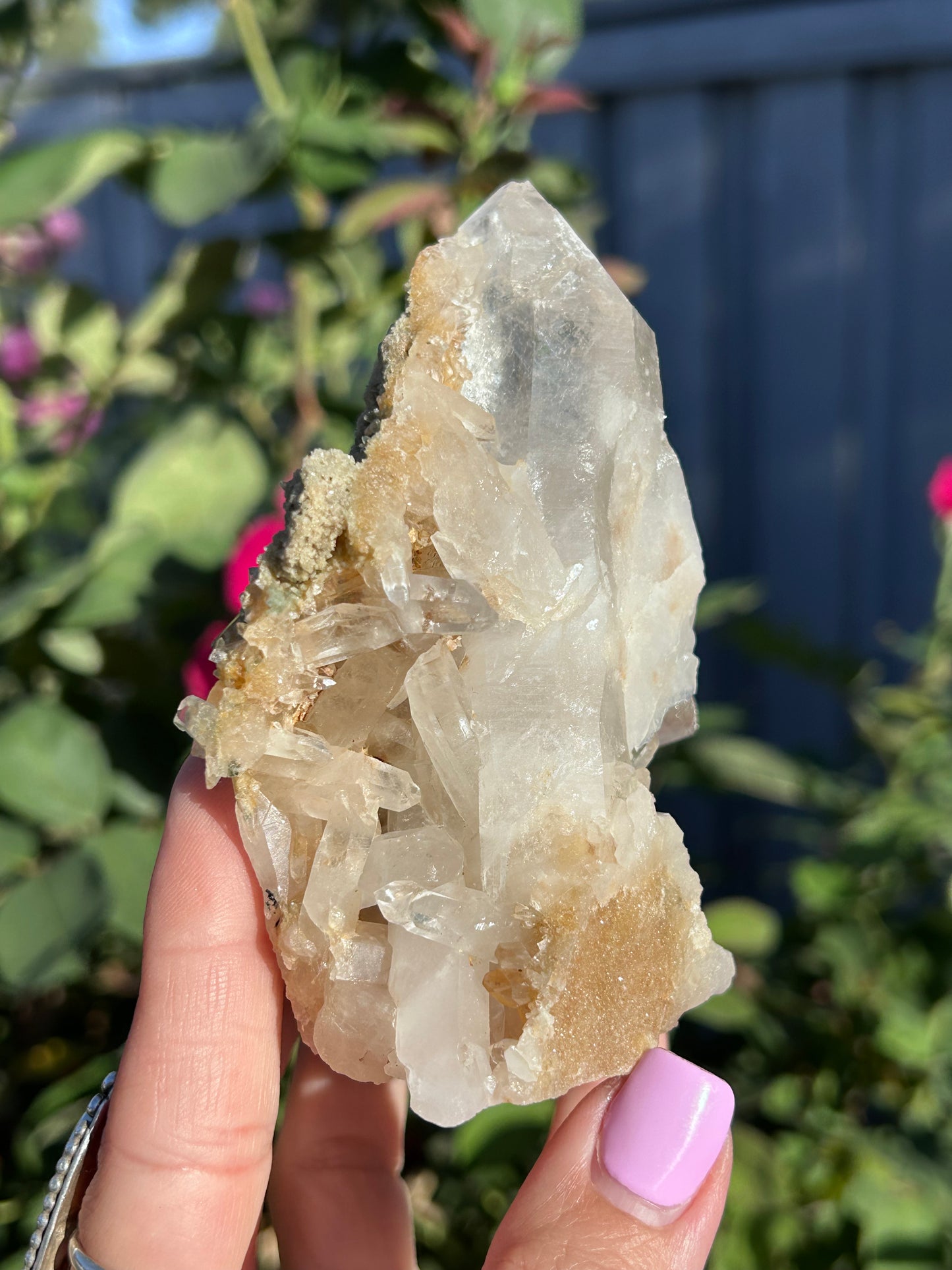 Golden Nirvana Himalayan Quartz cluster