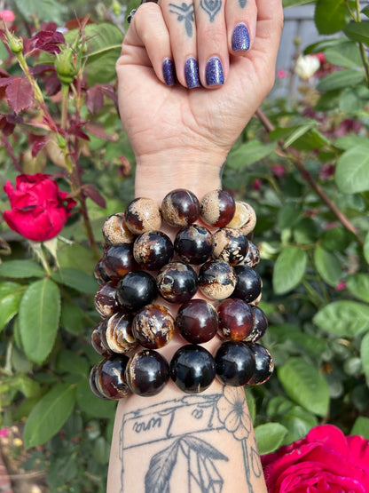 20mm bead Sumatran Amber bracelets