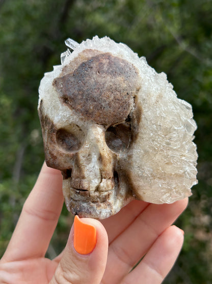 Clear Quartz cluster Skull