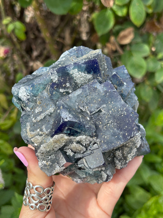 Nigerian Fluorite with Pyrite