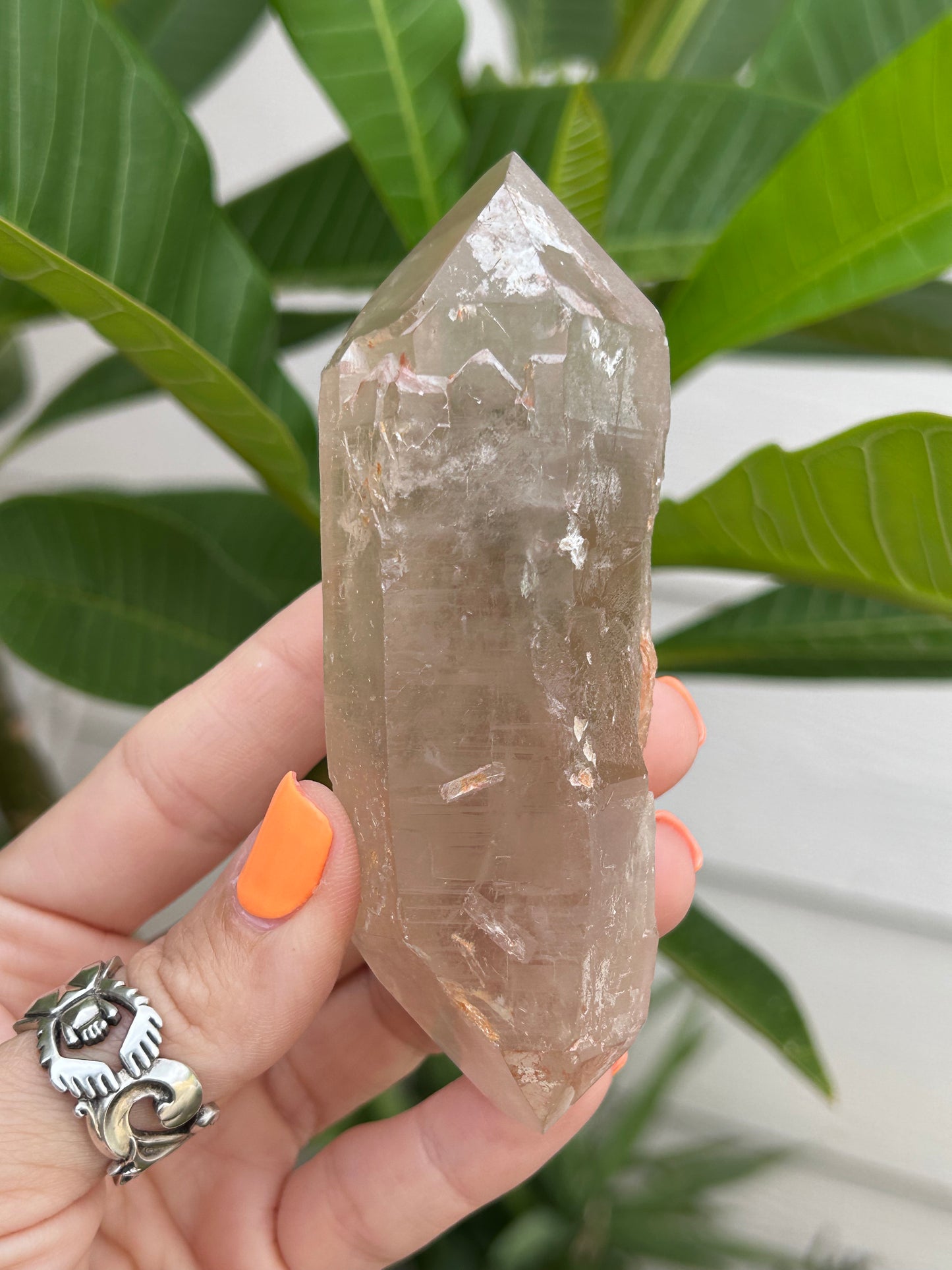 Double terminated Smoky Lemurian from Minas Gerais