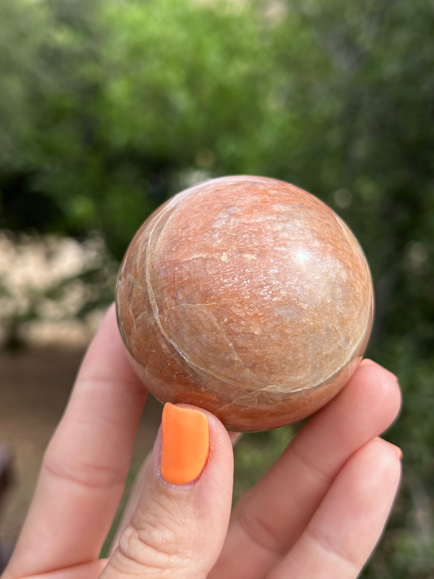 Peach Moonstone sphere