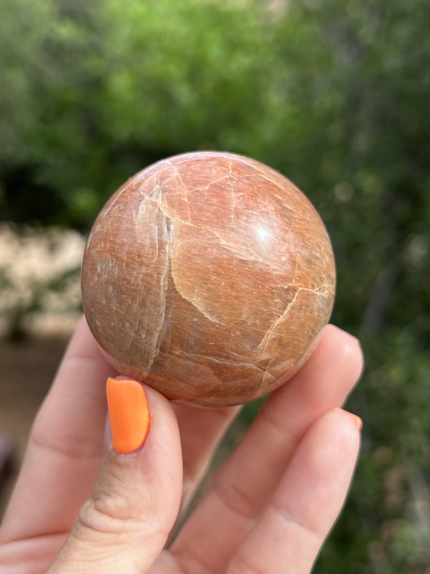 Peach Moonstone sphere