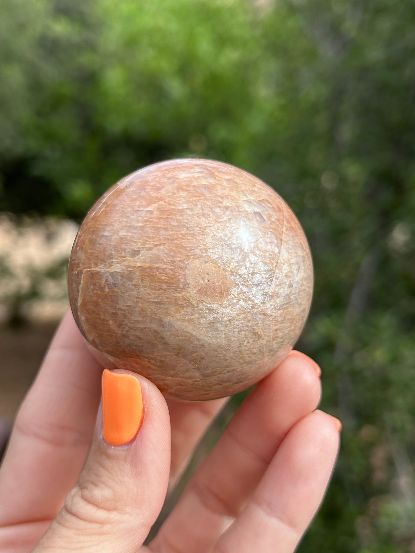 Peach Moonstone sphere