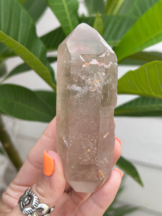 Double terminated Smoky Lemurian from Minas Gerais