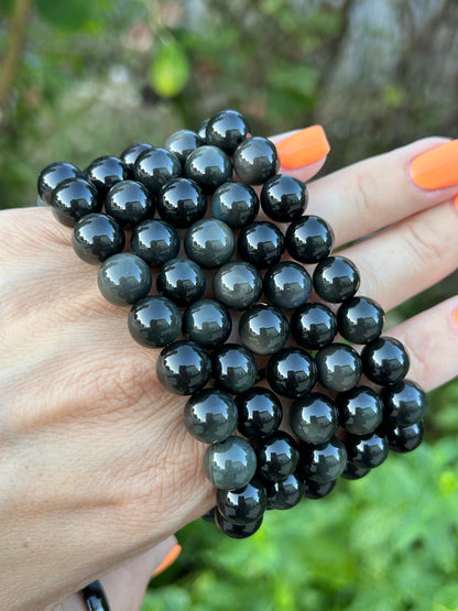 10mm bead Rainbow Obsidian bracelets