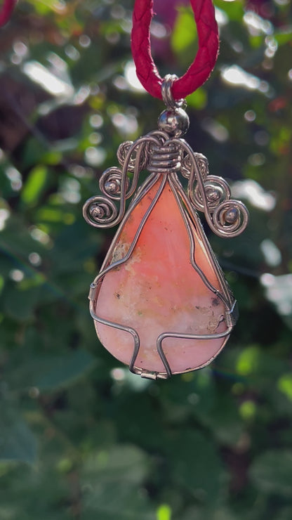 Peruvian Pink Opal pendant