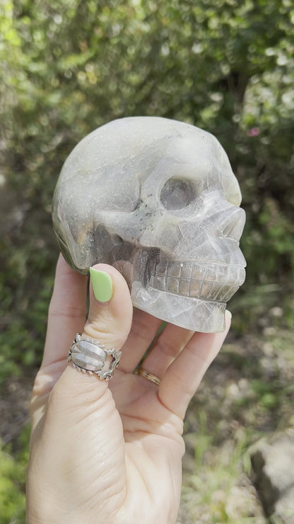 Labradorite skull