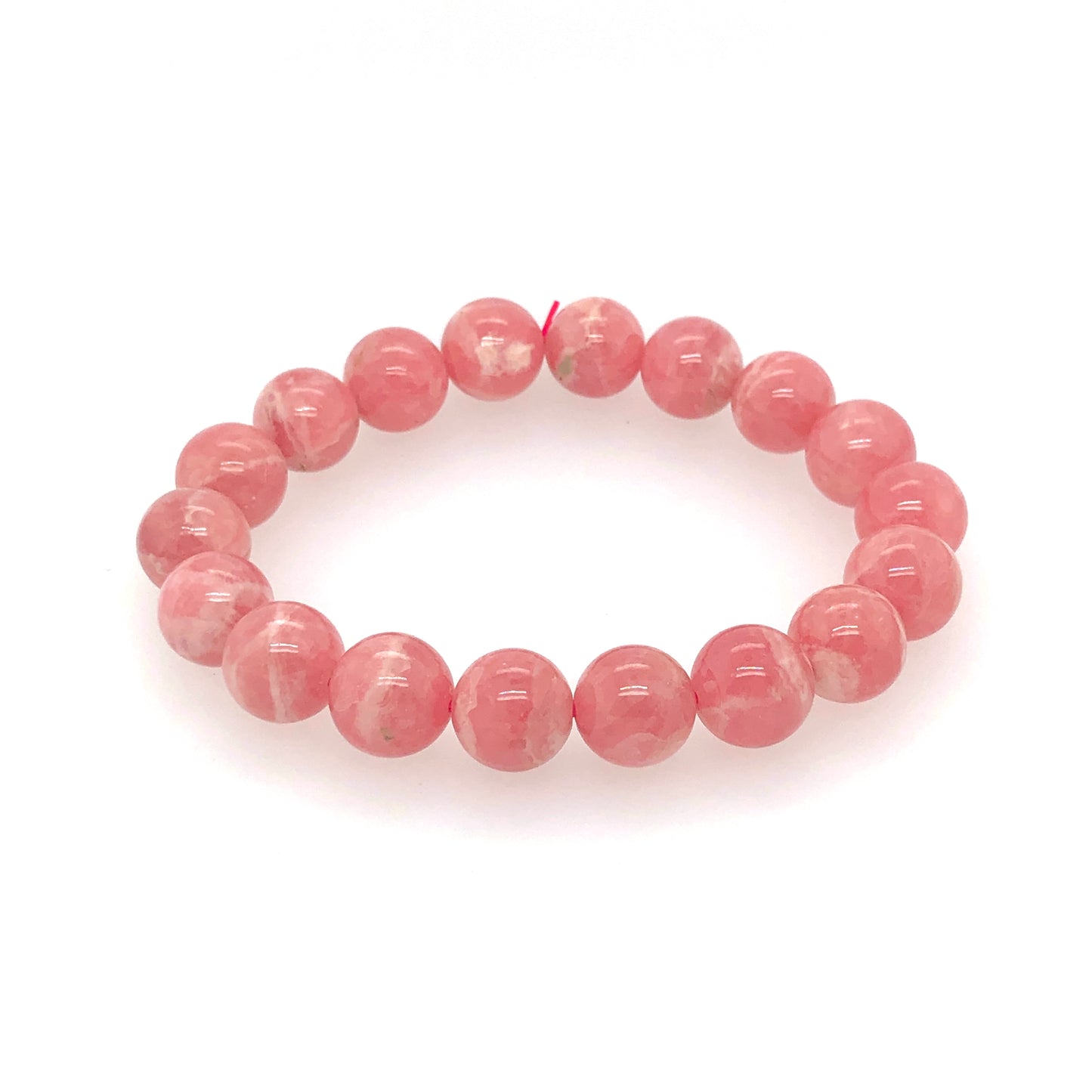 11mm Rhodocrosite Beaded Bracelet