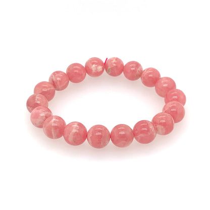 11mm Rhodocrosite Beaded Bracelet