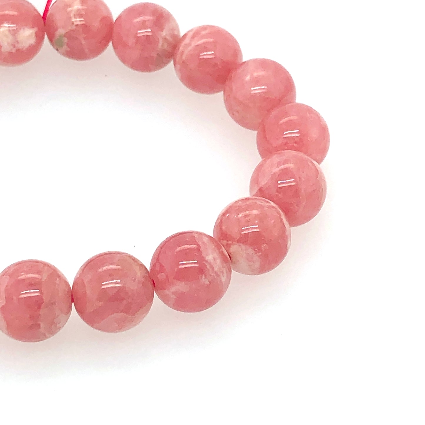 11mm Rhodocrosite Beaded Bracelet