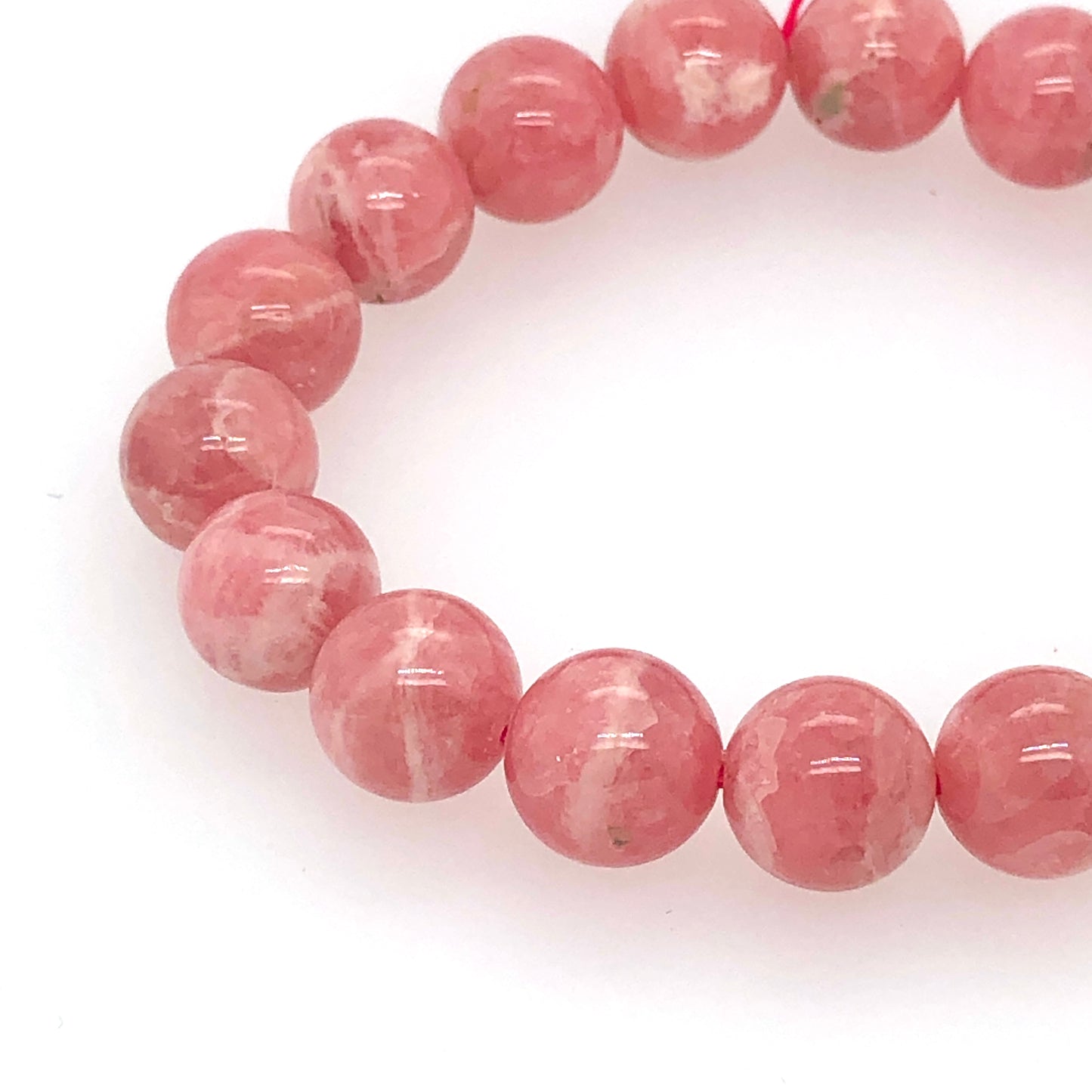 11mm Rhodocrosite Beaded Bracelet