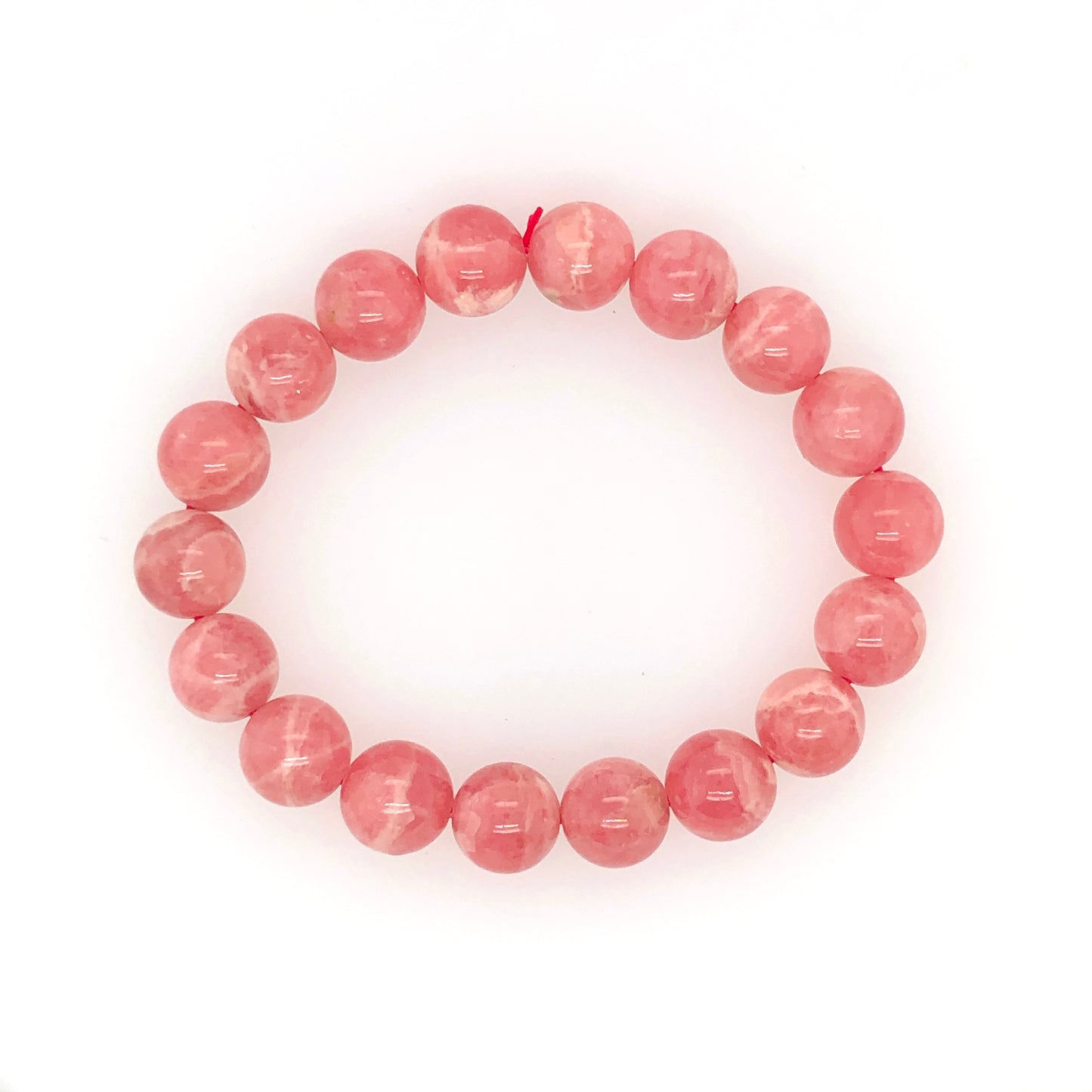 11mm Rhodocrosite Beaded Bracelet