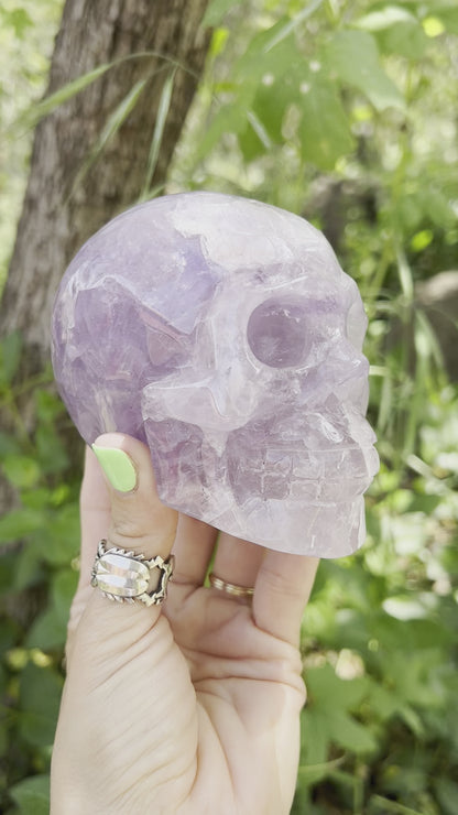 Amethyst skull