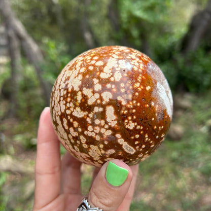 Druzy Ocean Jasper sphere