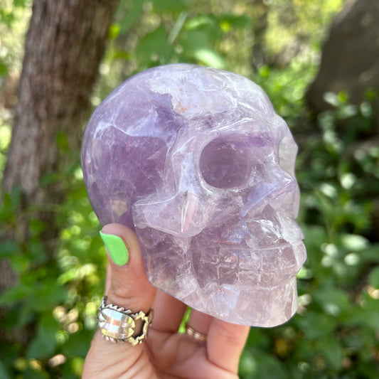 Amethyst skull