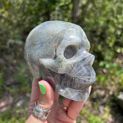 Labradorite skull